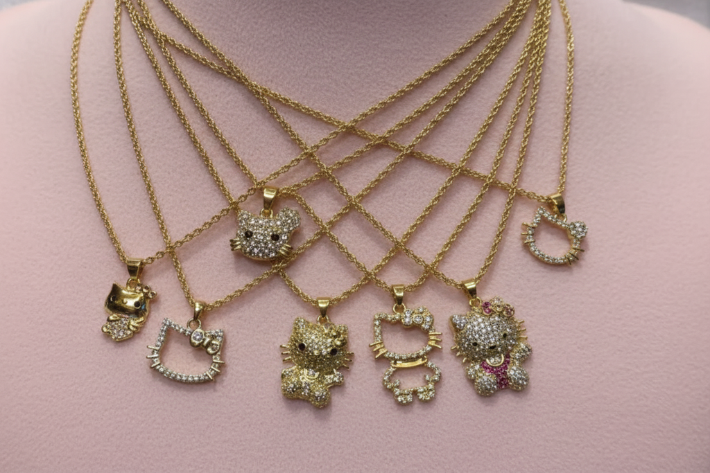 Hello Cali 18k Gold Necklace