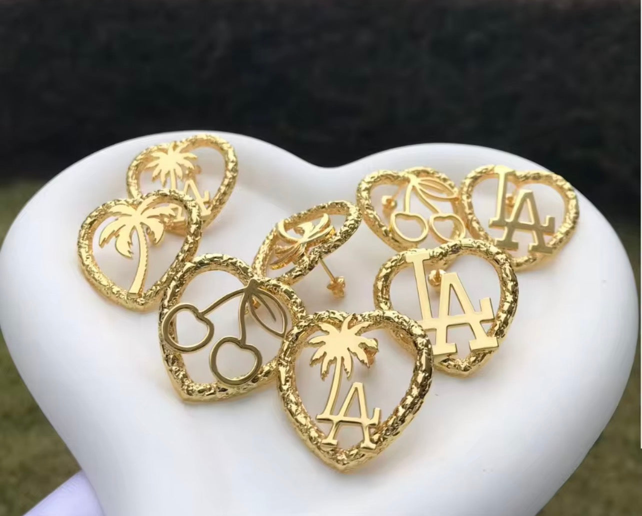 Cali Has My Heart Hoop Earrings