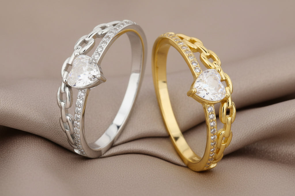 Hearts in Link Ring - $39.99