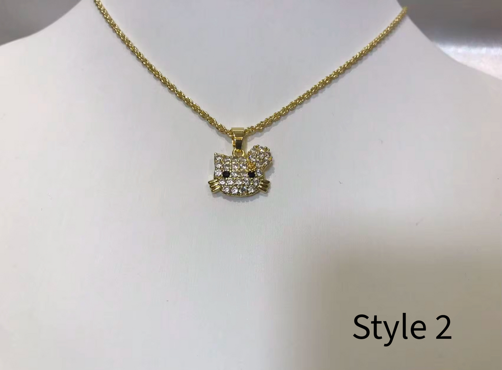 Hello Cali 18k Gold Necklace