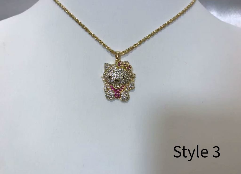 Hello Cali 18k Gold Necklace