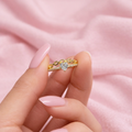 Hearts in Link Ring - $39.99